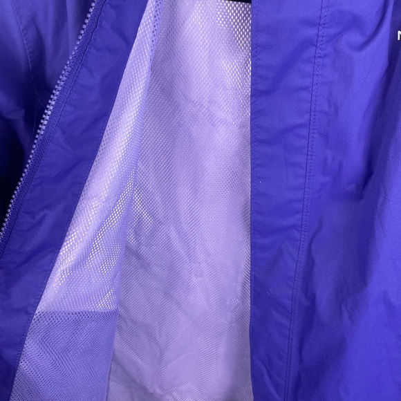The North Face Purple Hooded Full Zip Windbreaker/Rain Jacket EUC XL Girls - Picture 15 of 17